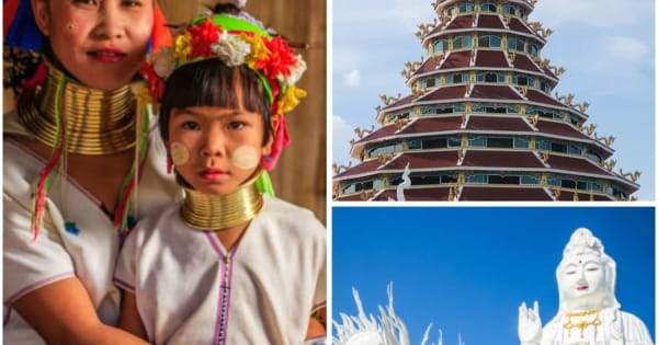 Vanuit Chiang Mai: tempels van Chiang Rai en Long Neck Village Tour