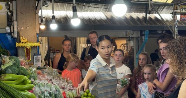 Chiang Mai: kookles met markt en ophaalservice