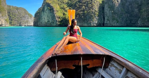 Phi Phi: snorkeltocht met longtailboot langs 7 eilanden met zonsondergang