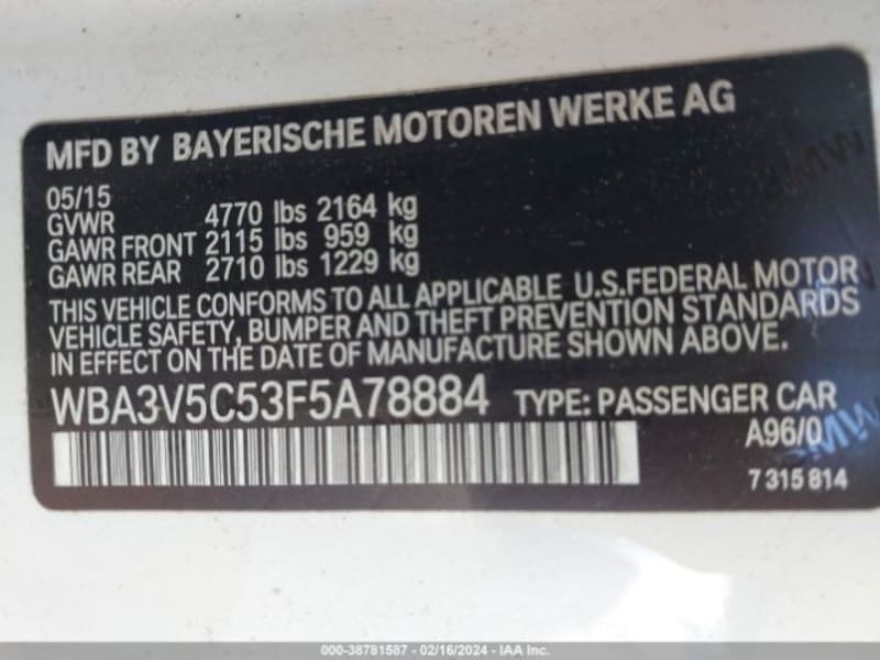 BMW 4-Series 2015 price $18,999