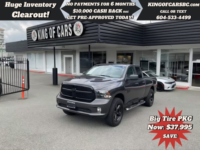 RAM 1500 2020 price $37,995