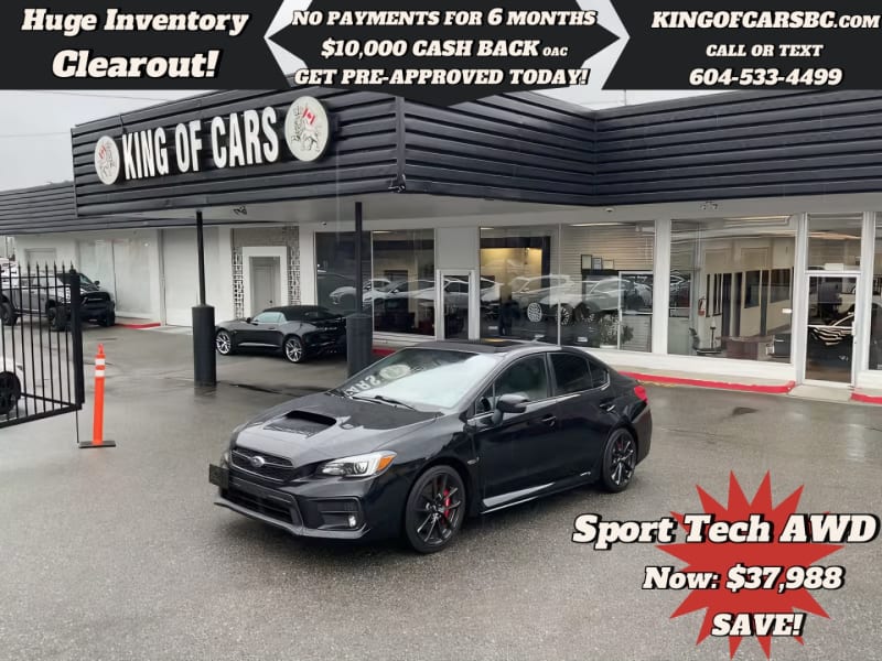 Subaru WRX 2021 price $37,988