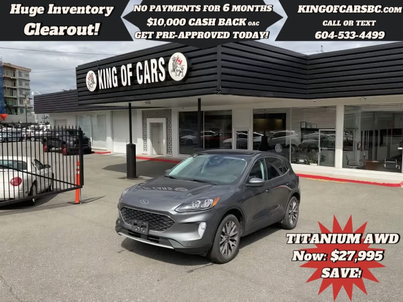 Ford Escape 2021 price $27,995