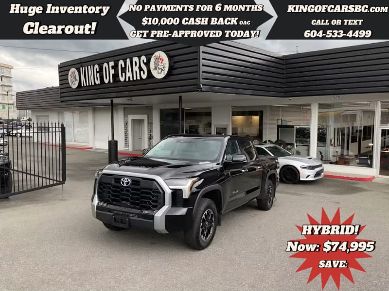 Toyota Tundra 2023 price $74,995