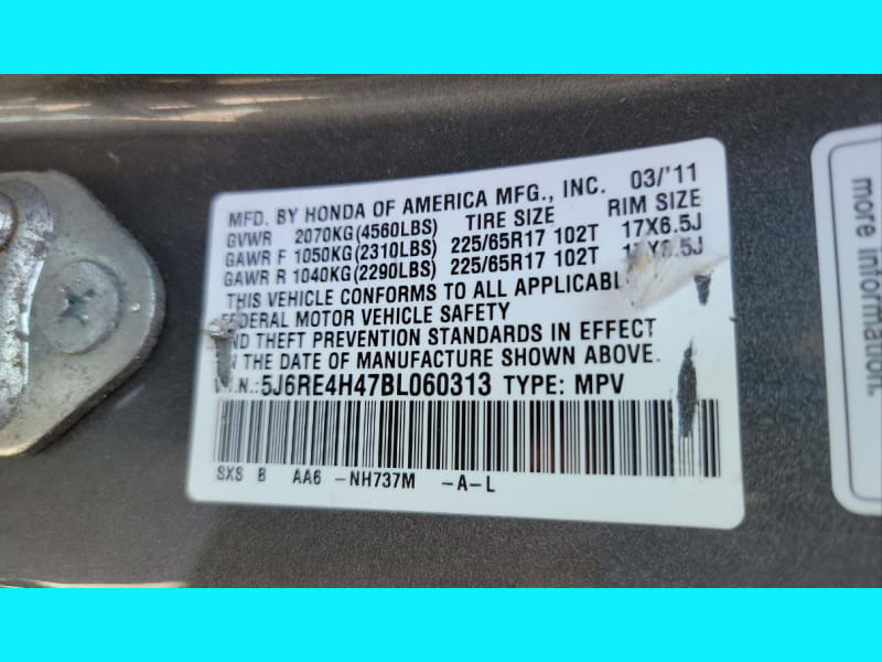 Honda CR-V 2011 price $12,995