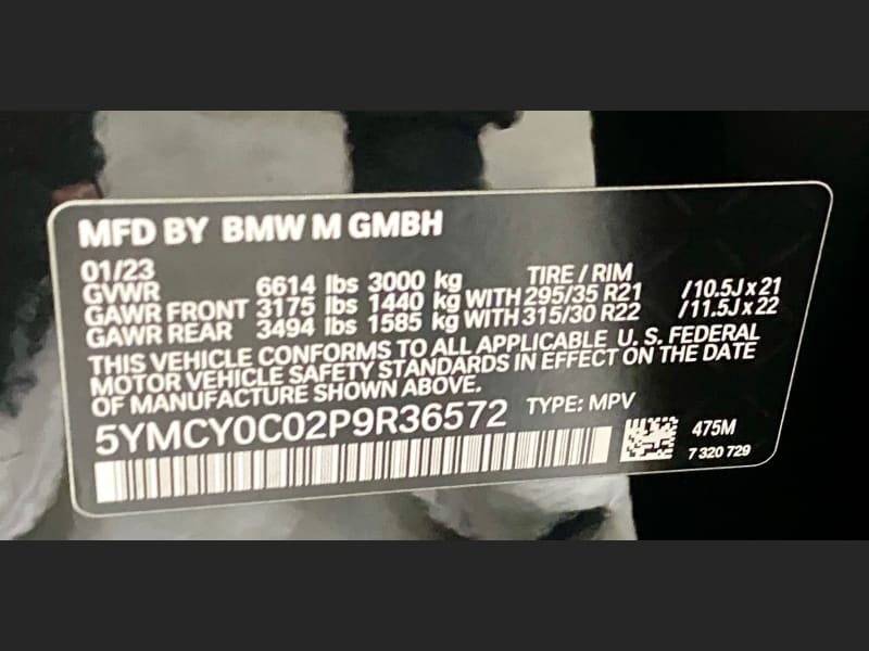 BMW X6 M 2023 price $102,988