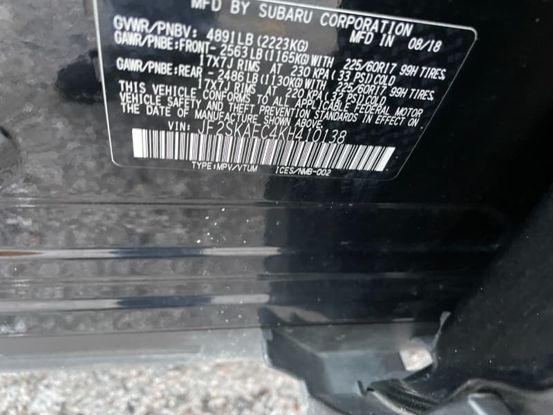 Subaru Forester 2019 price $22,999