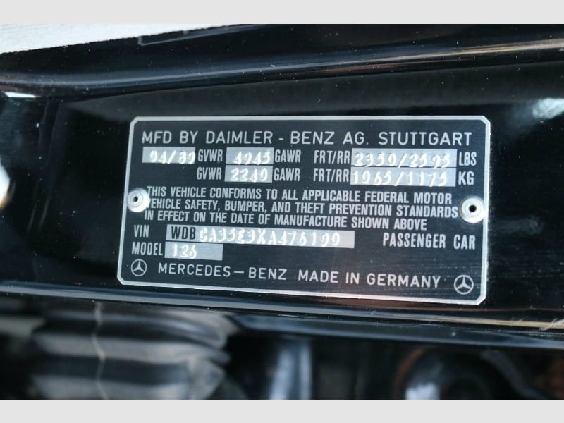 Mercedes-Benz 420 Series 1989 price $6,995