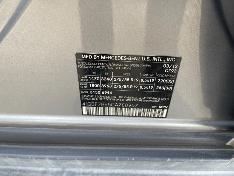 Mercedes-Benz GL-Class 2012 price $7,500