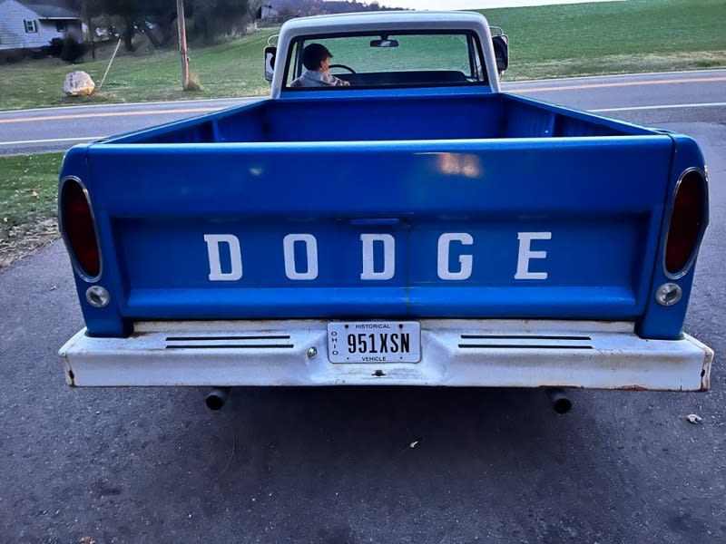 DODGE SWEPTLINE D100 1970 price $24,995