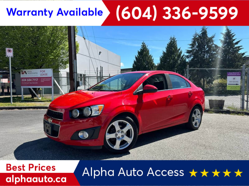 Chevrolet Sonic 2015 price $7,800