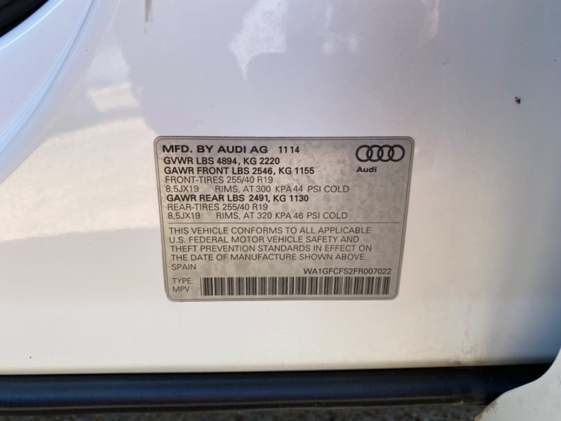 Audi Q3 2015 price $12,795