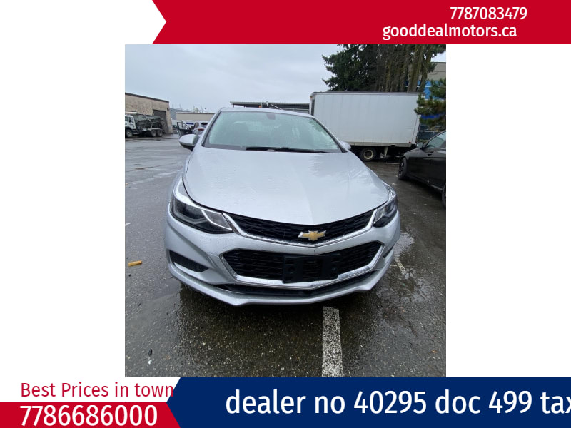 Chevrolet Cruze 2017 price $13,999