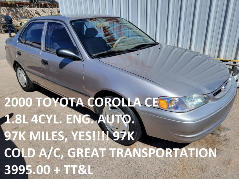 Toyota Corolla 2000 price $3,995