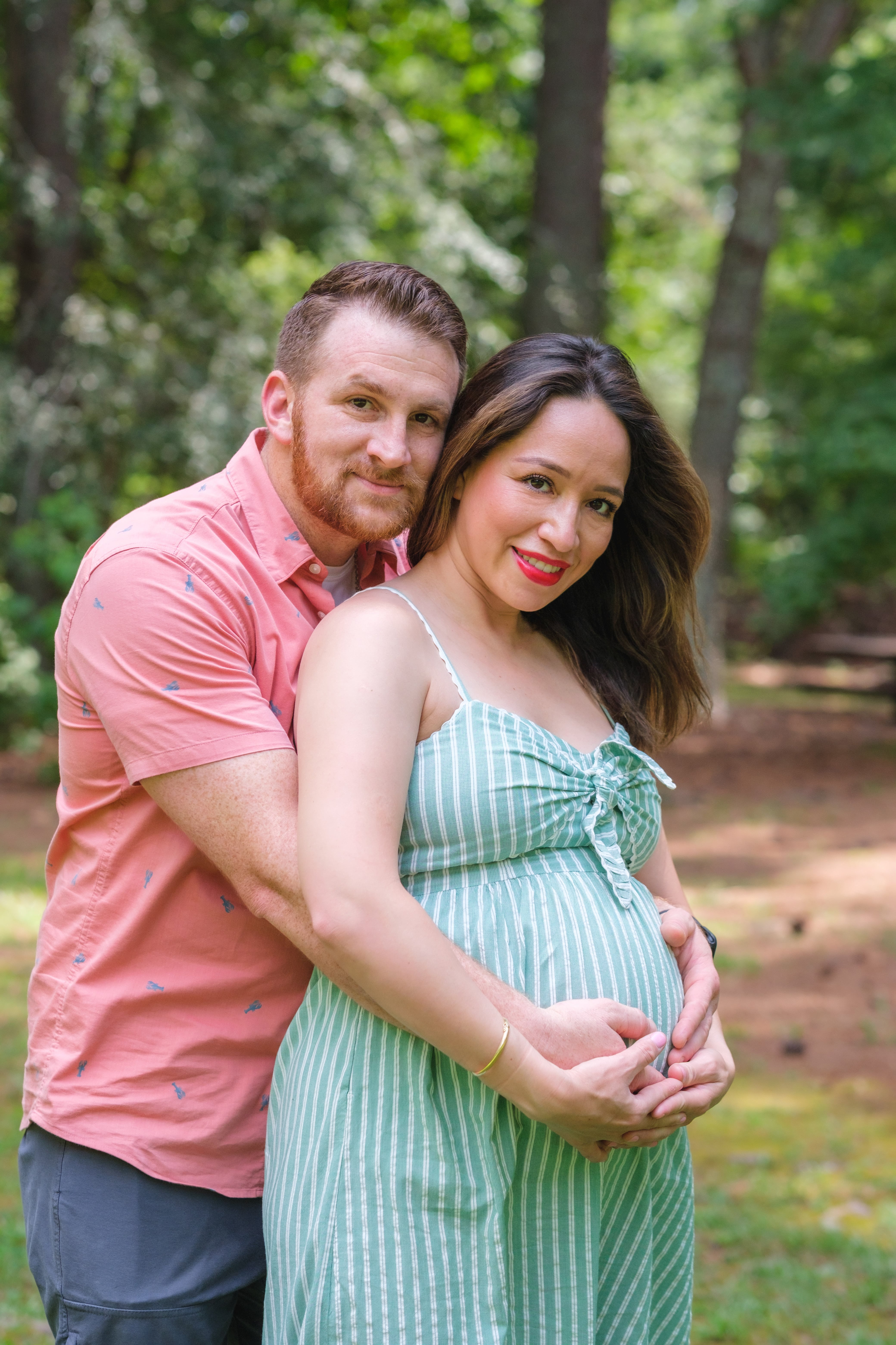 Loving couple maternity session