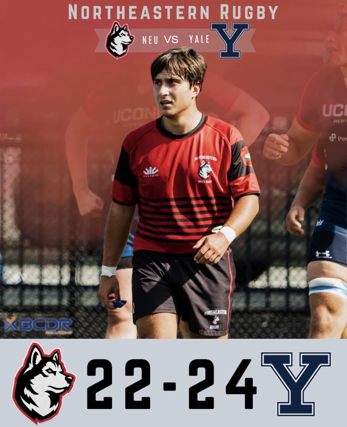 Men's Score Card: Northeastern 22, Yale 24