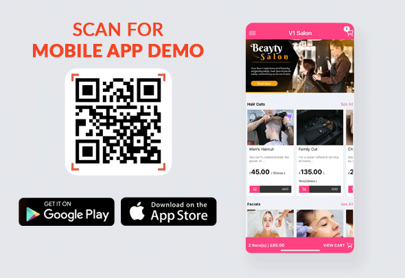 Beauty Salon Parlour Spa Barber Hairdresser Massage Makeover Nail Artist Stylist Service Booking App