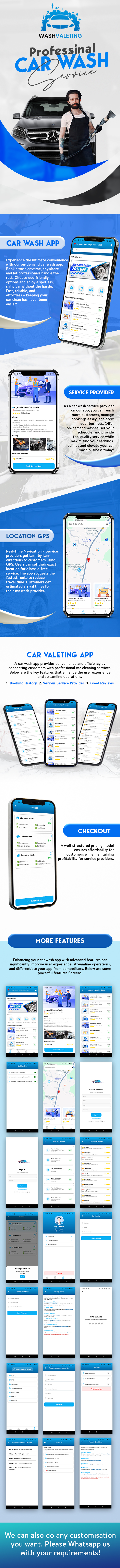 On Demand Car Wash Vehicle Auto Detailing Cleaning Valeting Booking Service Marketplace App UI Theme - 2