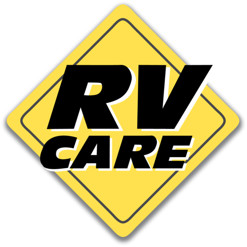 The RV Care logo against a white background.