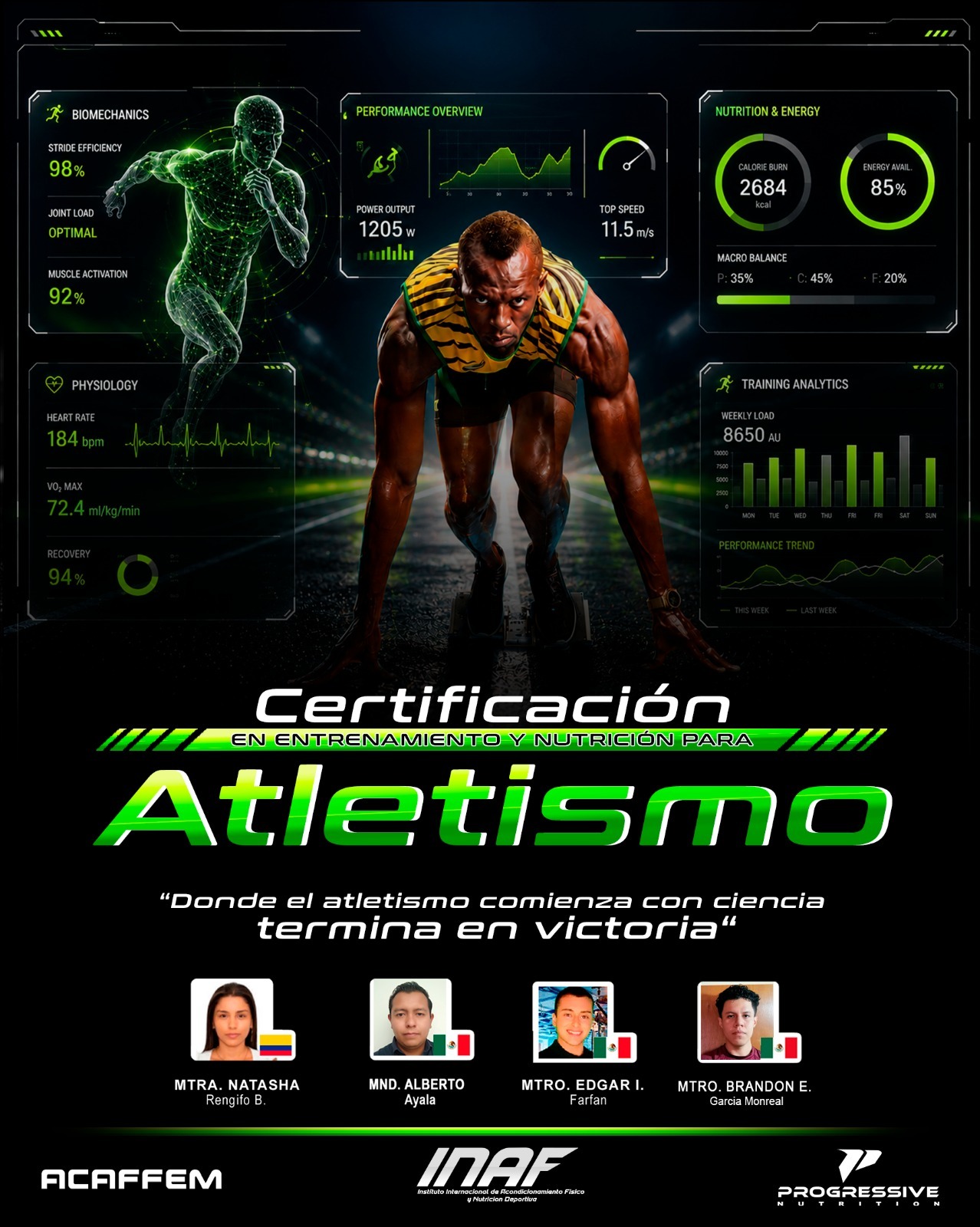 3RA CERT. EN ENTRENAMIENTO Y NUTRICION PARA ATLETISMO