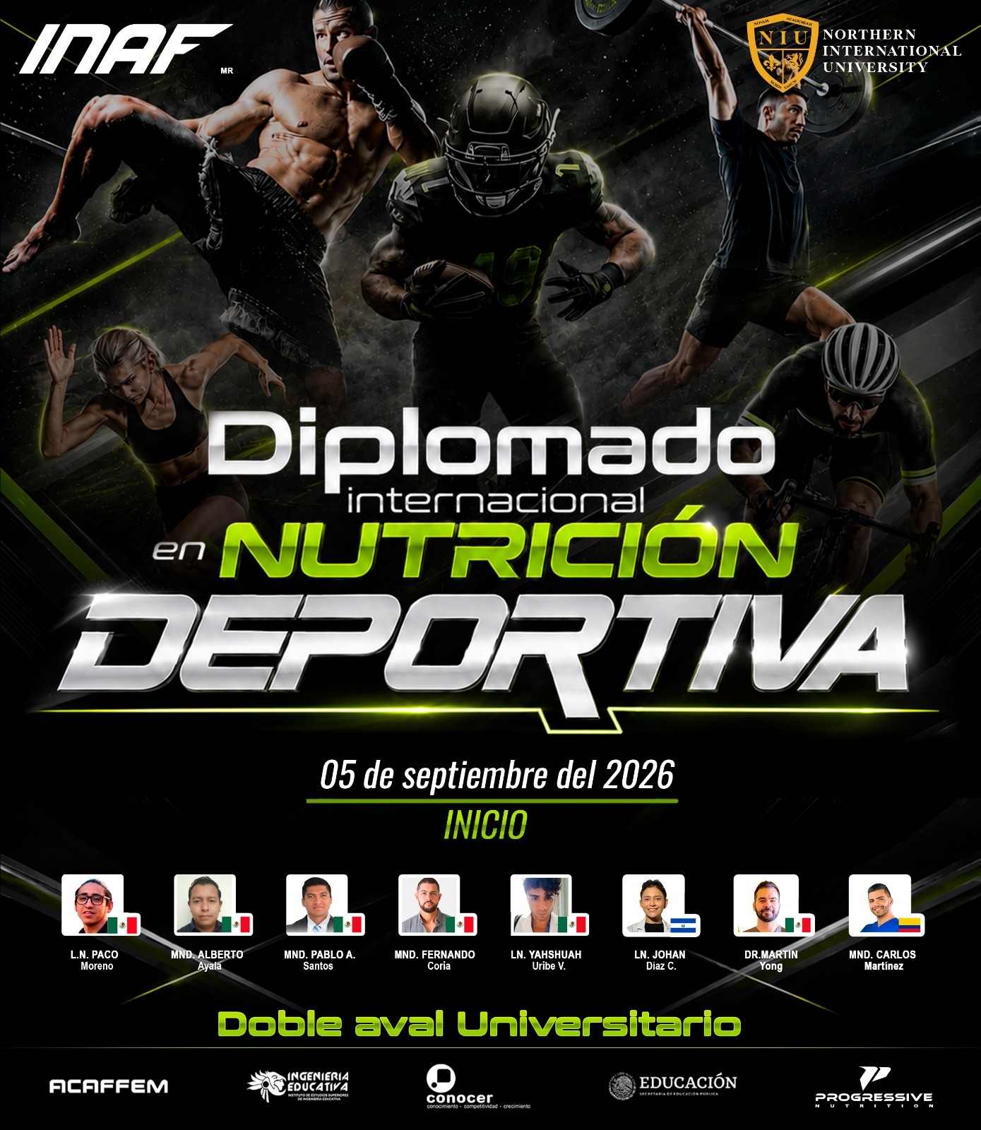 DIPLO. INTERNACIONAL EN NUTRICION DEPORTIVA B 2026