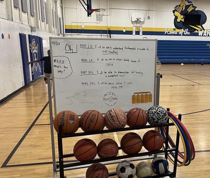 Hoop2Heal curriculum session at Linwood Public Charter School