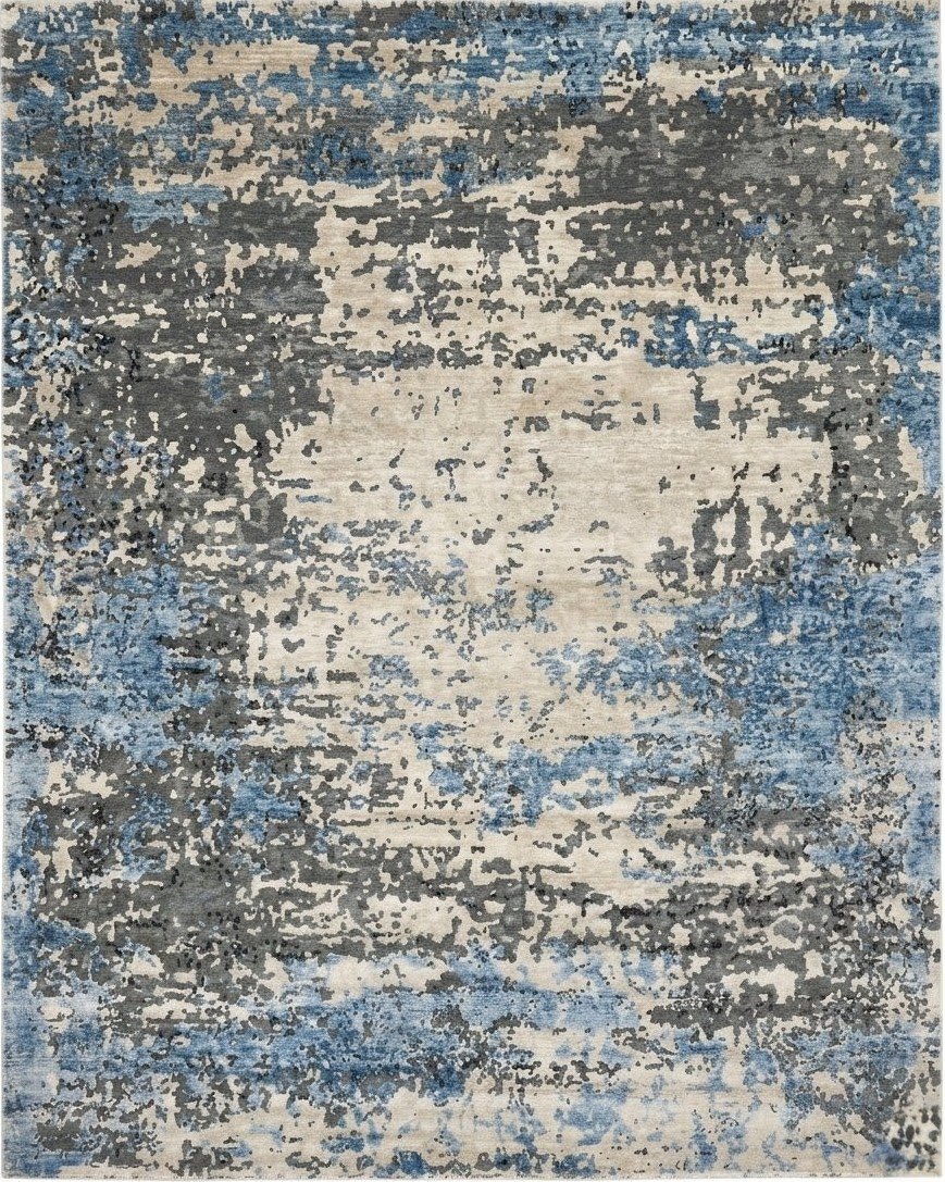 RKTK-456 — Tibetan-Knotted rug, handmade in Bhadohi