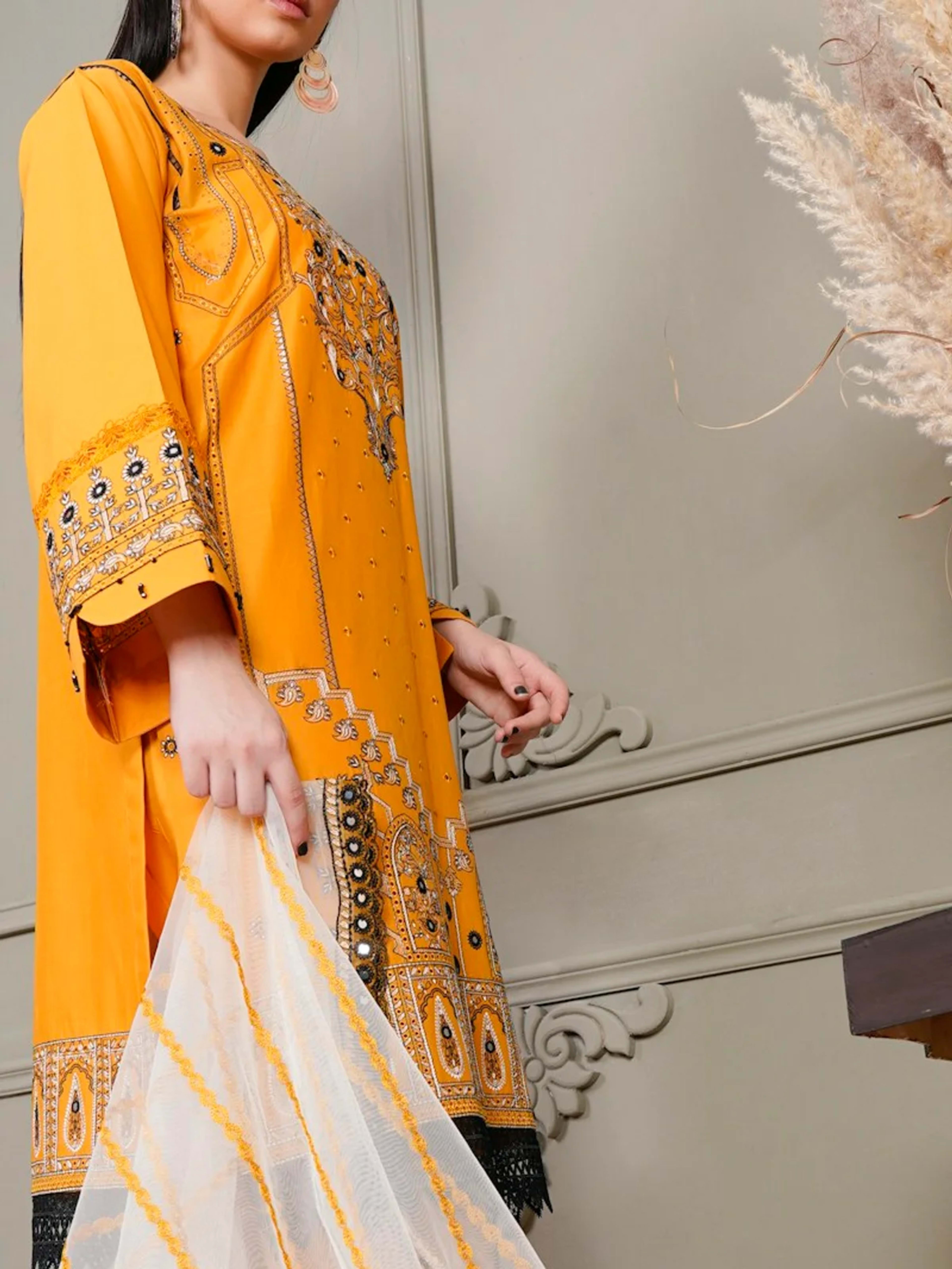 Hira: neckline and shirt detail (stand-in photo: Muneeb Malhotra on Unsplash)
