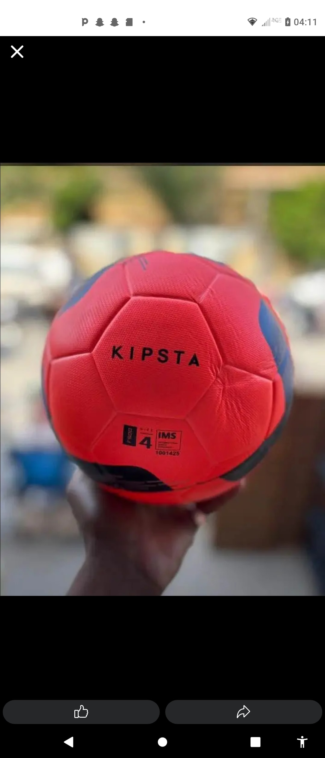 Ballon de football Eurokoven Final 23 - Bleu et rouge