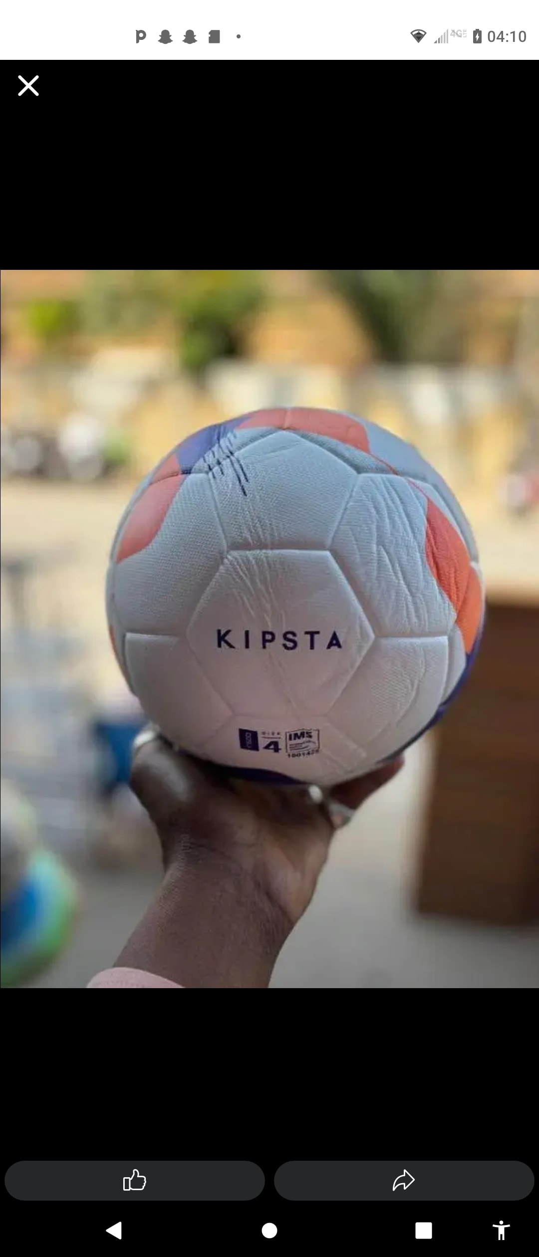 Ballon de football Eurokoven Final 23 - Bleu et rouge