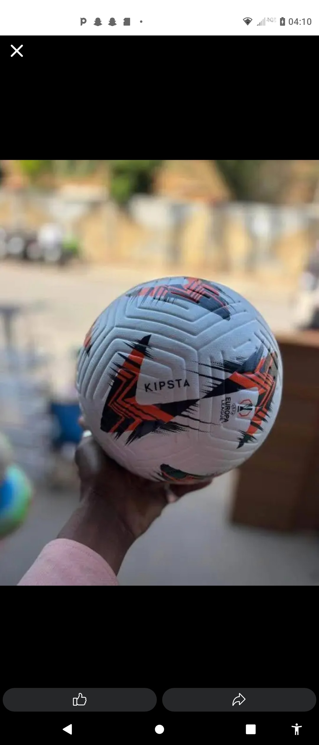 Ballon de football Eurokoven Final 23 - Bleu et rouge