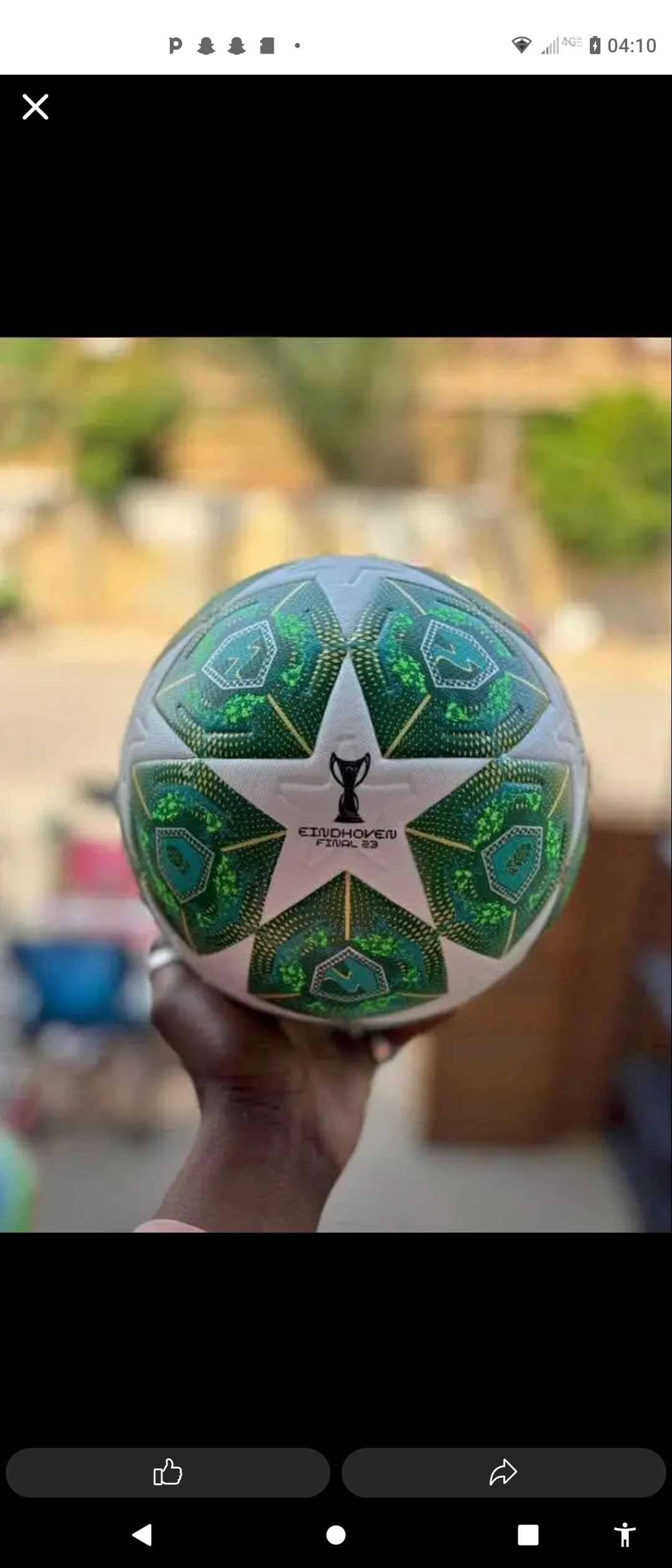 Ballon de football Eurokoven Final 23 - Bleu et rouge