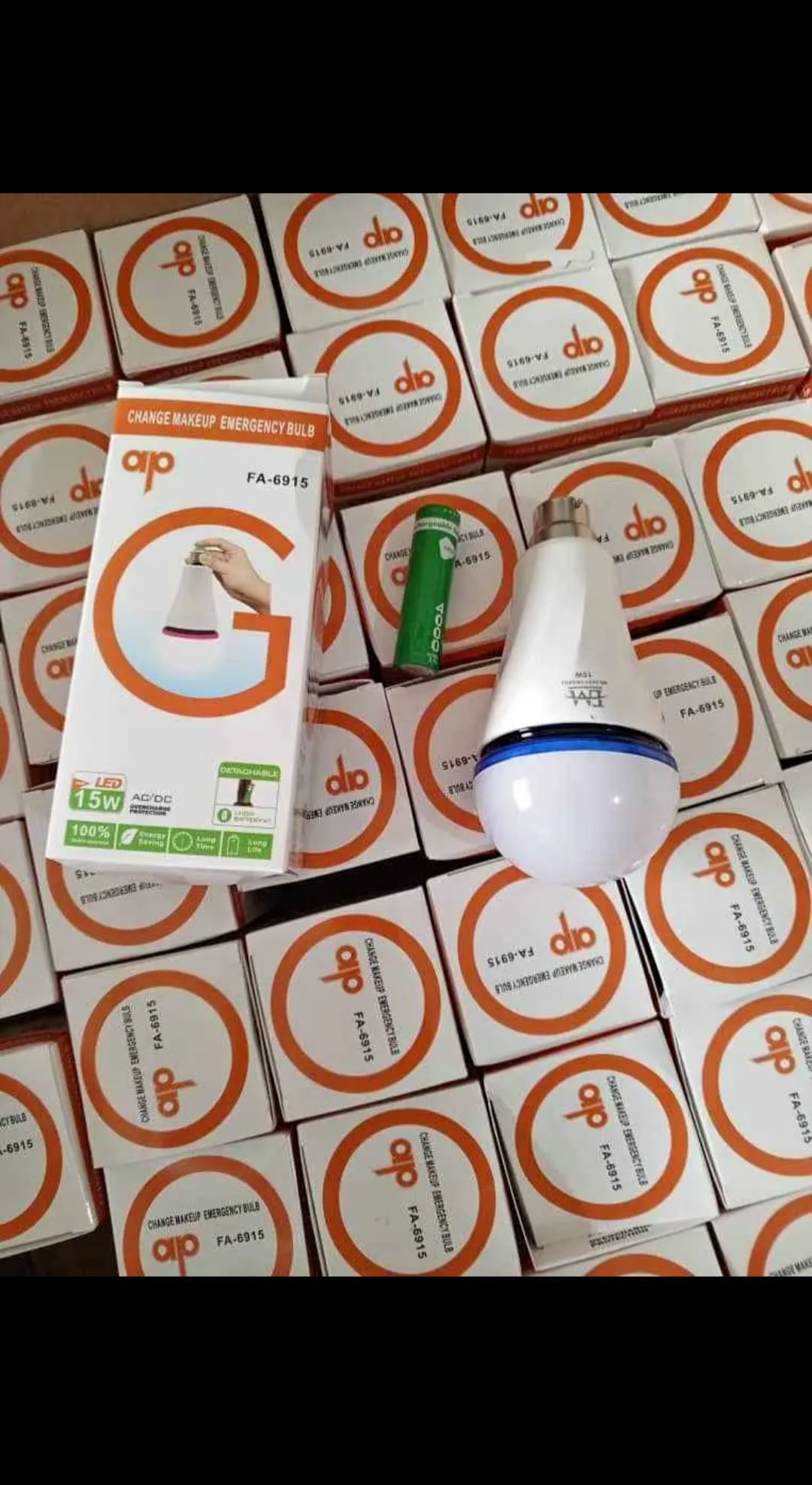 Ampoule LED Emergency Bulb AIP FA-6915 15W - Rechargeable