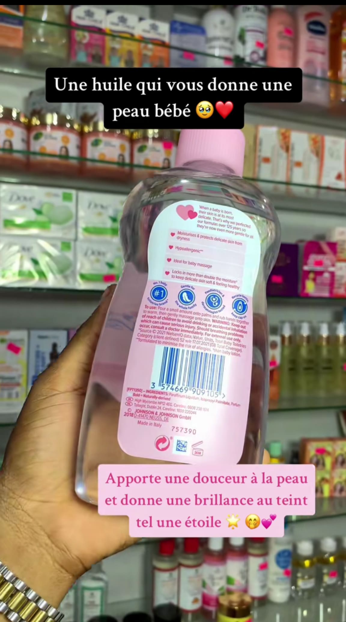 Huile de massage pour bébé - Douceur peau bébé