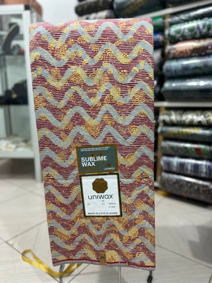 Tissu Sublime Wax Uniwax - Pagne traditionnel