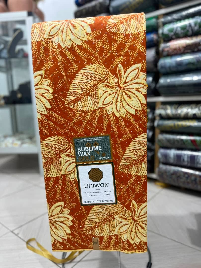 Tissu Sublime Wax Uniwax - Pagne traditionnel