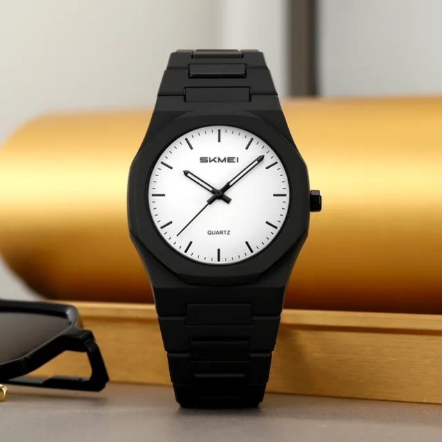 Montre Audemars Piguet Automatique Noire + Bracelet Cuir