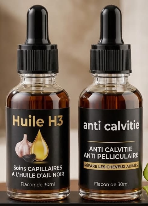 Sérum Capillaire Huile H3 et Anti Calvitie 30ml