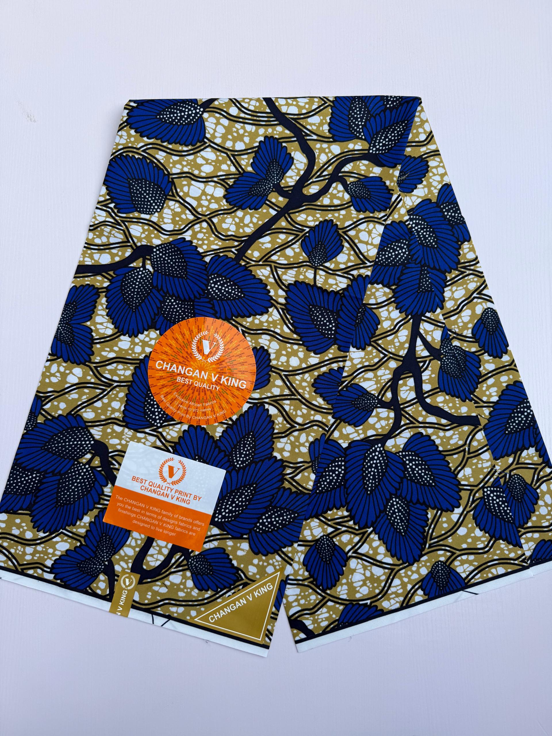 Pagne Super Quality 12 yards - Motif Géométrique Wax