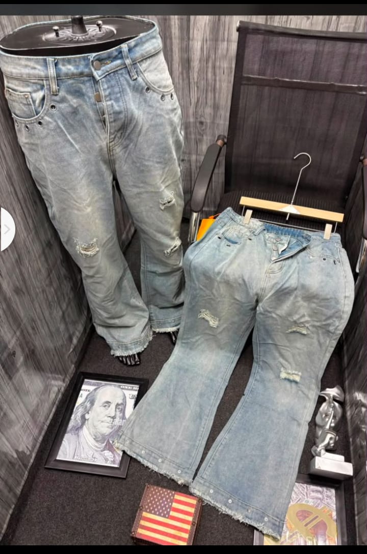 Lot de 2 jeans déchirés style vintage - Homme