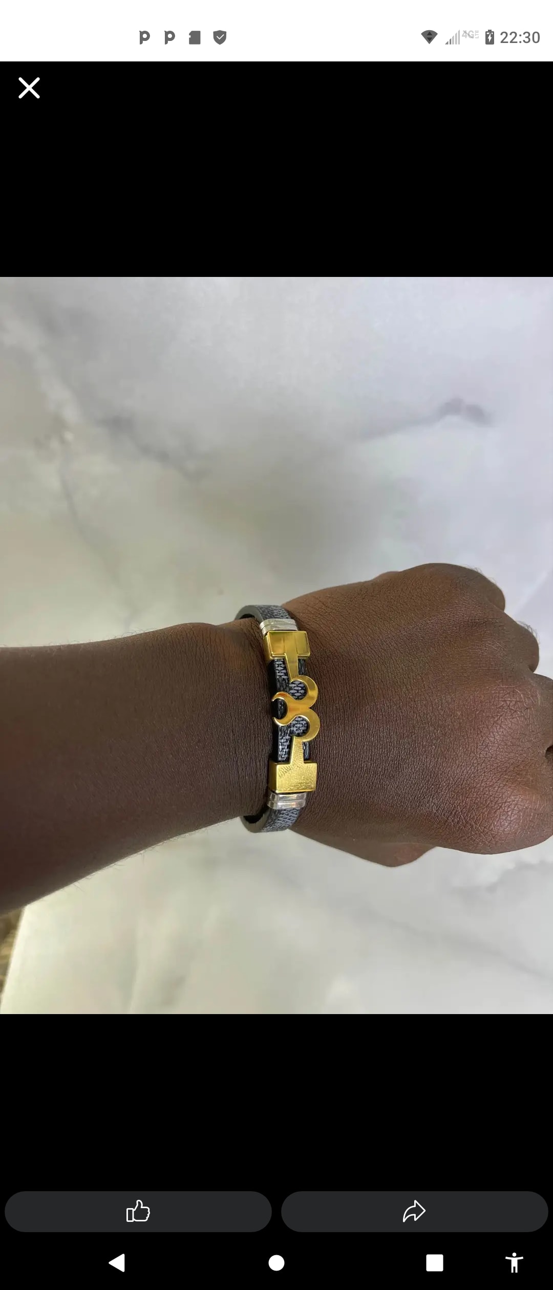 Bracelet chaîne mixte acier inoxydable doré et argenté