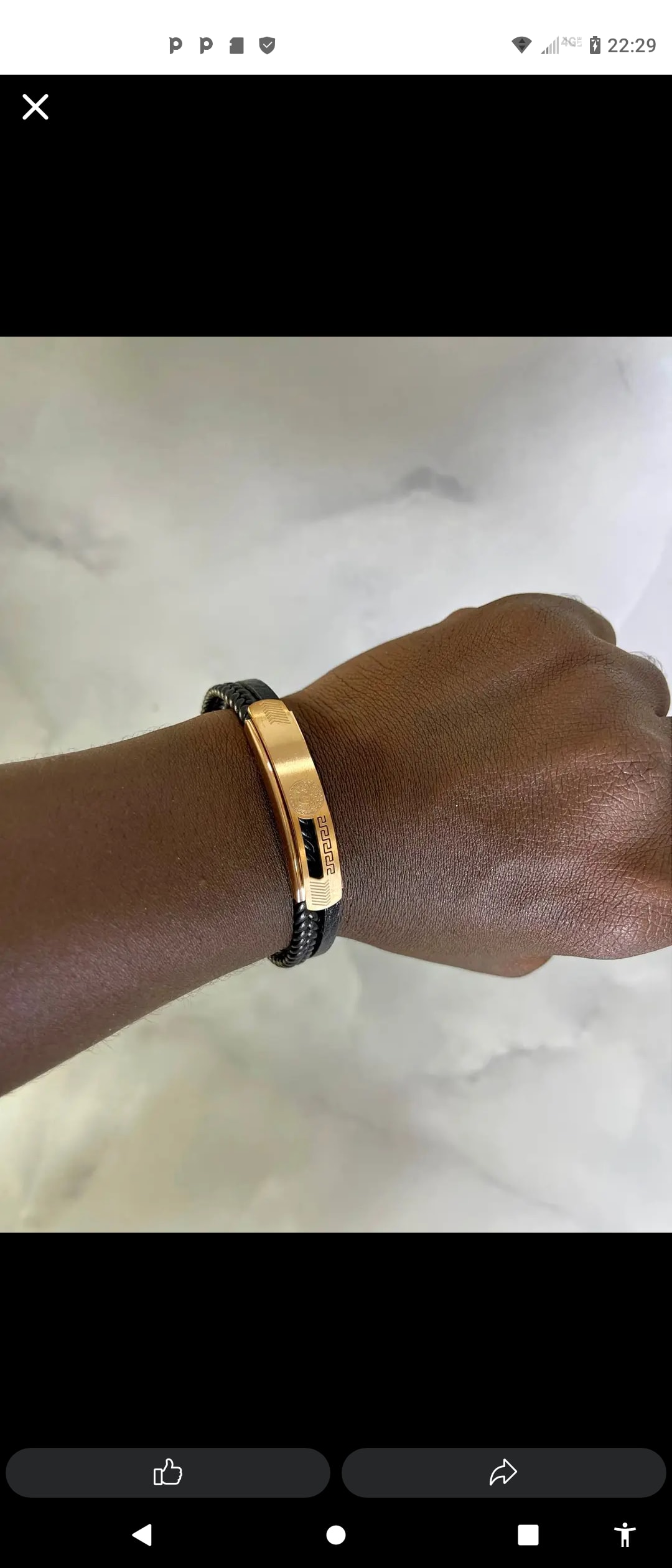 Bracelet chaîne mixte acier inoxydable doré et argenté