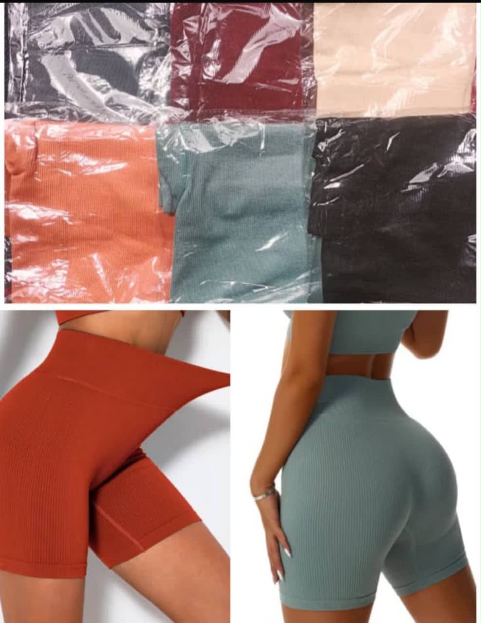 Lot de shorts côtelés pour femme - Plusieurs couleurs