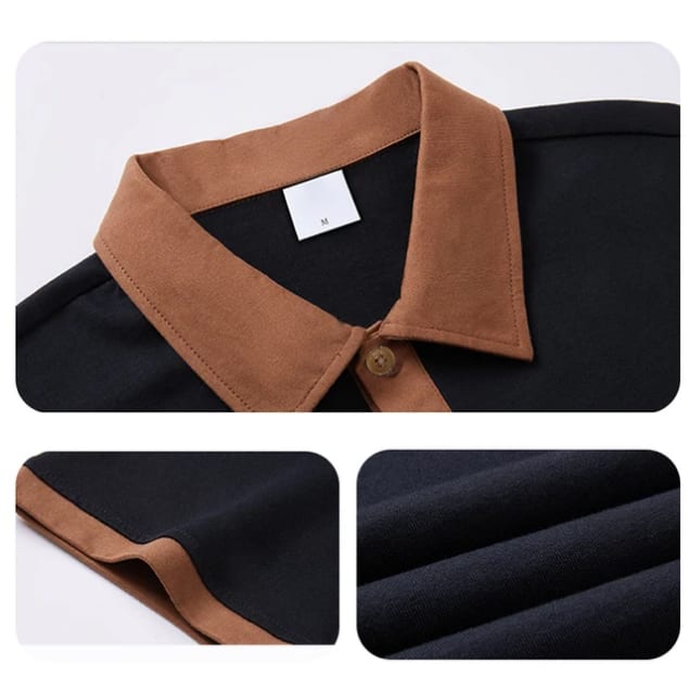Polo bicolore manches courtes - Plusieurs coloris disponibles