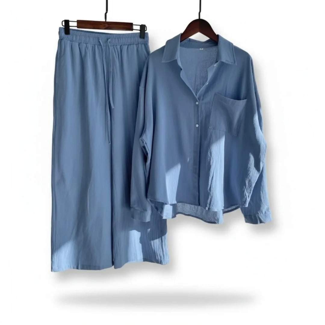 Ensemble chemise et pantalon large - Lot de 3 tenues