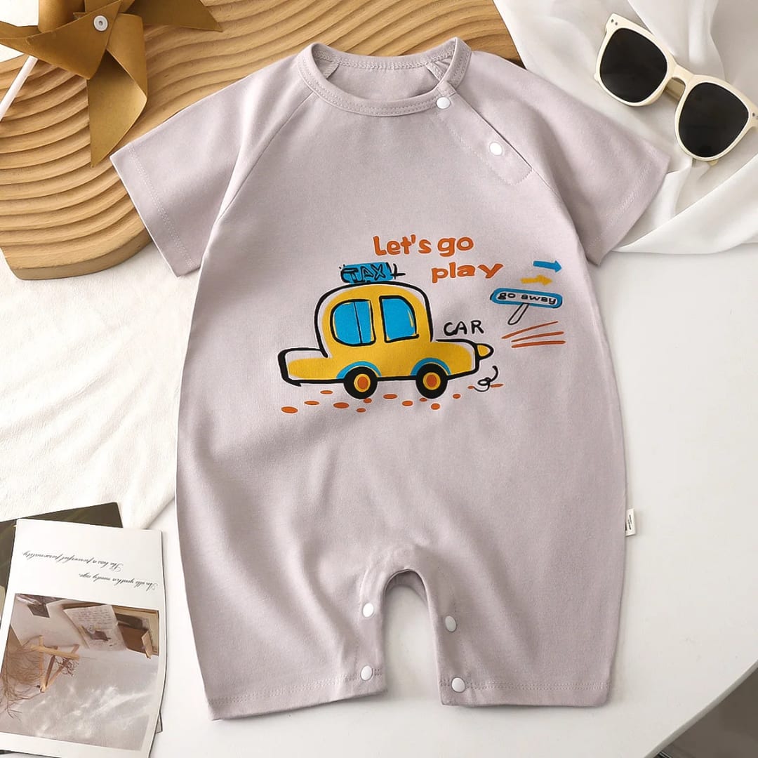 Lot de 3 Combinaisons Bébé Motifs Amusants