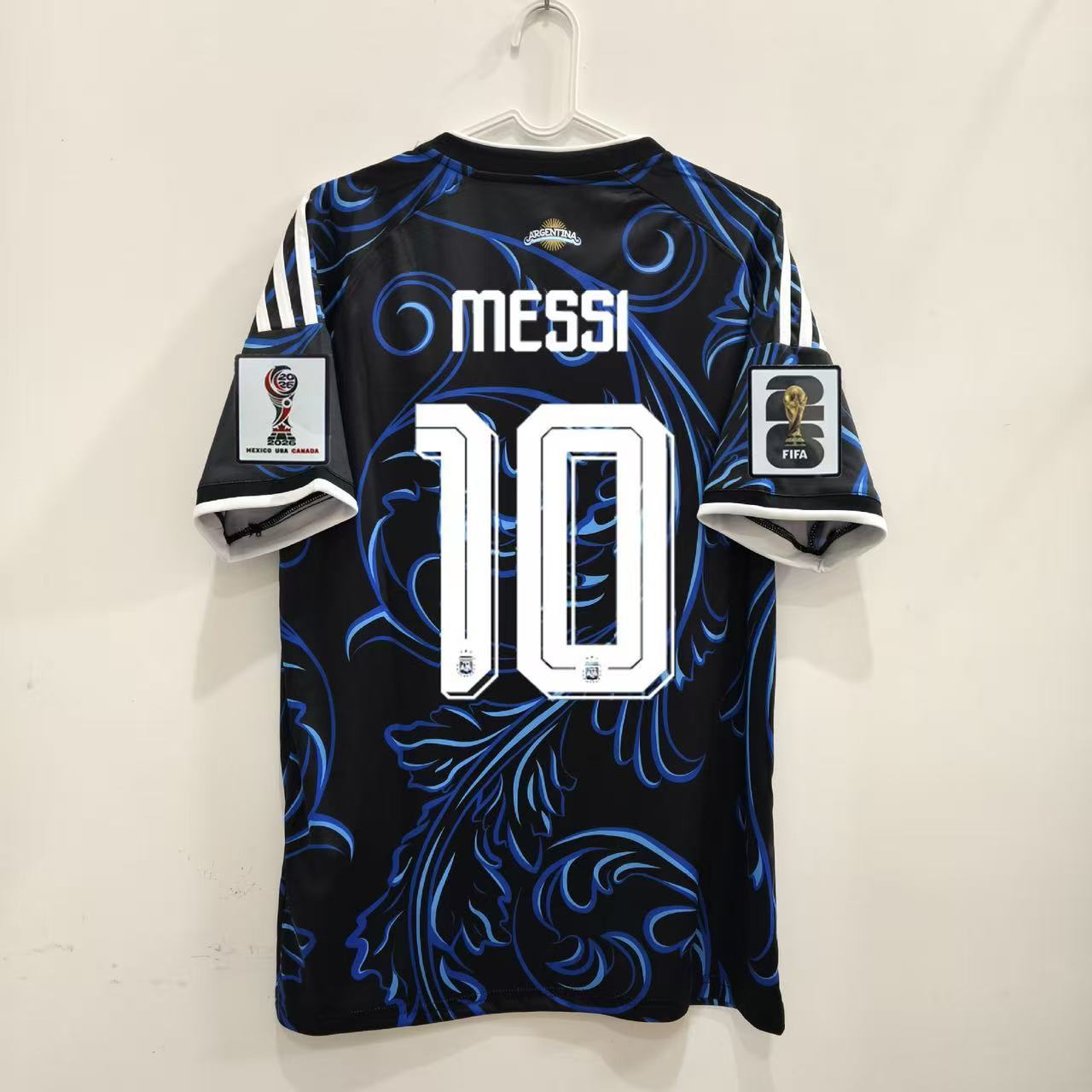 Maillot Argentina Messi FIFA World Cup - Noir & Bleu