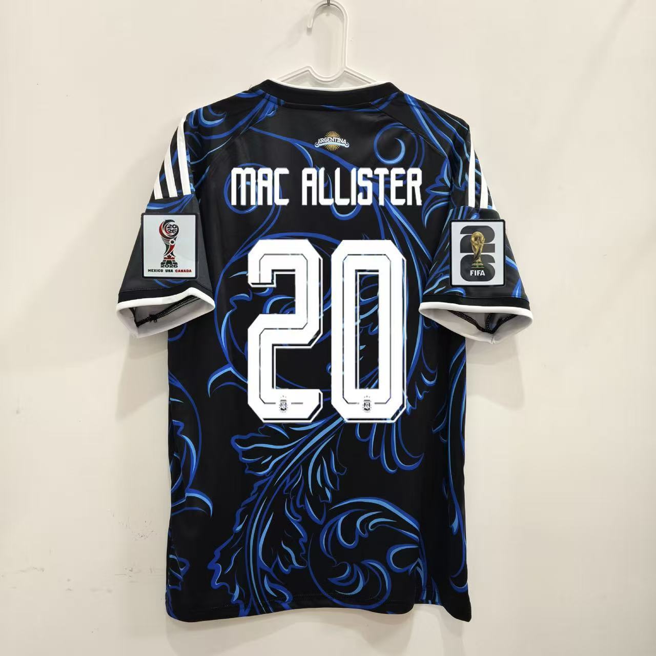 Maillot Argentina Messi FIFA World Cup - Noir & Bleu
