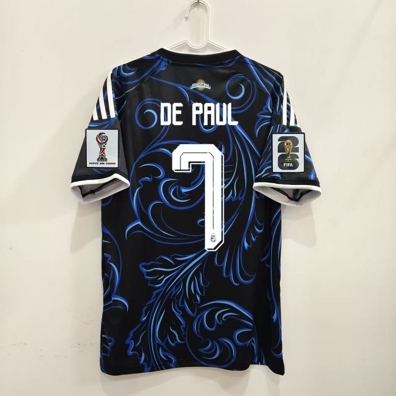 Maillot Argentina Messi FIFA World Cup - Noir & Bleu