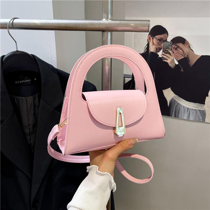 Sac à main élégant en cuir - Fermoir doré